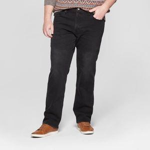 𝅺men's Big & Tall Slim Straight Fit Brushed Back Jeans